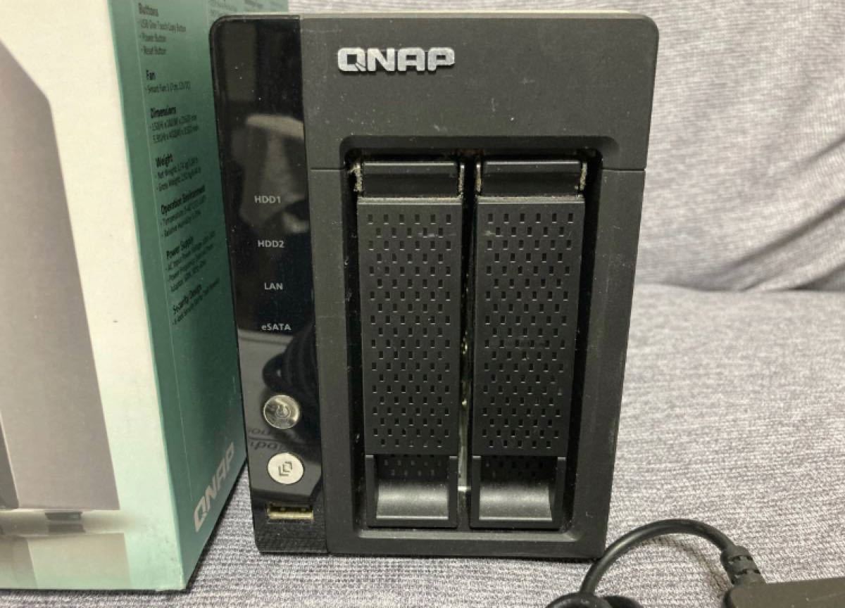 【動作確認済み】QNAP TS-219P+ 500GB ハードディスク *2 装着済み QNAP NAS