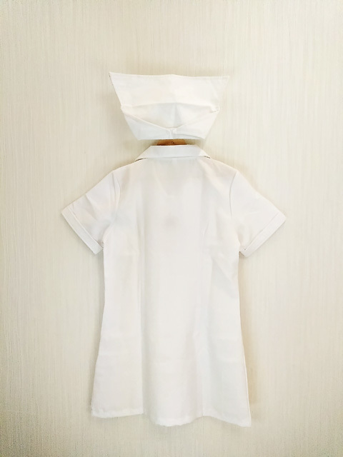 ap3291-2 0 free shipping new goods OSYAREVO dressing up bo cosplay One-piece L size nurse clothes white Halloween fastener nurse cap attaching 