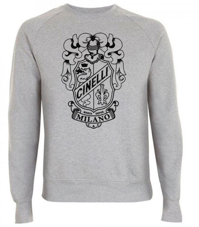 即決■Cinelli チネリ Crest Crew Neck Sweatshirt 新品Sサイズ 定価￥10780・送料￥520_画像2