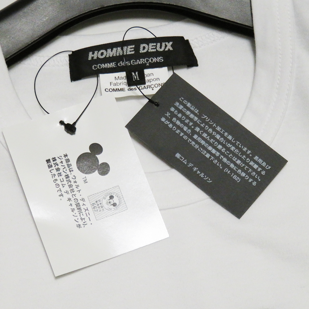 COMME des GARCONS HOMME DEUX × Disney 20AW ミッキーTシャツ M 新品 