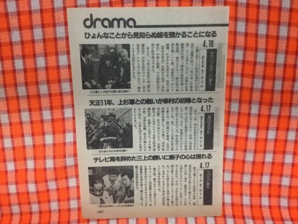 CN18577◆切抜き◇田村正和三田村邦彦堀ちえみ堀ちえみ若林豪丹波哲郎森繁久彌岸本加世子竹脇無我◇うちの子にかぎって・スタア誕生_画像2