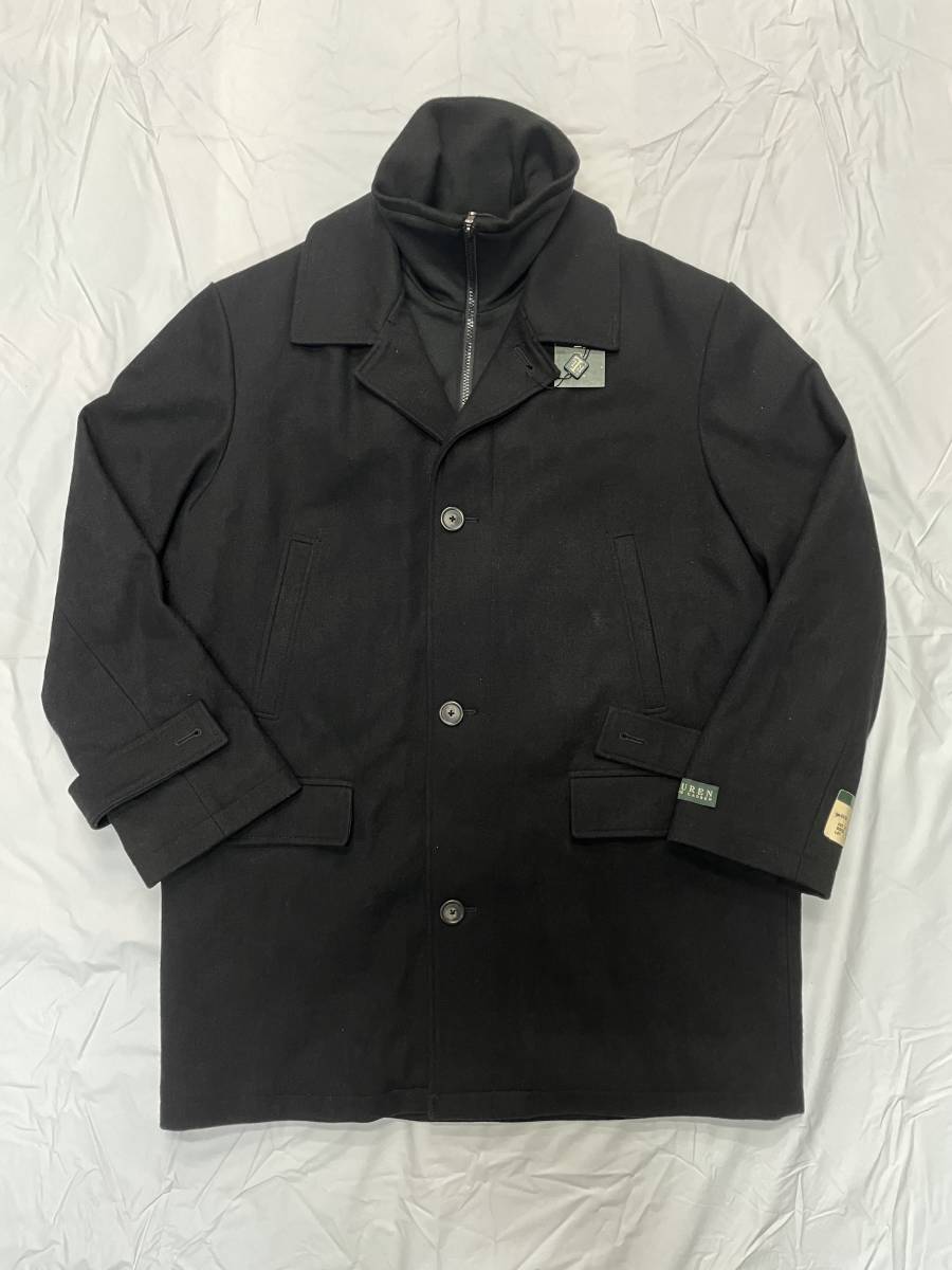 新品 アウトレット 2836 Lサイズ ウール コート ダッフル polo ralph lauren ポロ ラルフ ローレン 黒_画像1