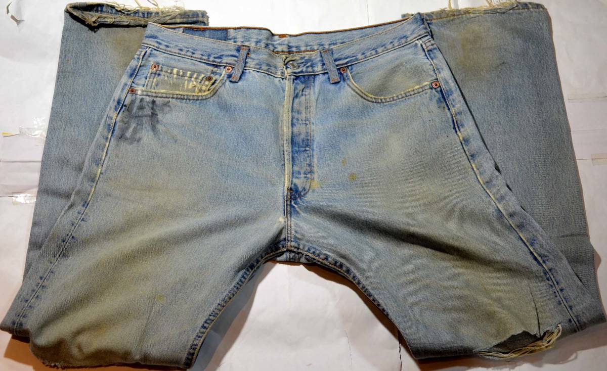 t663/LEVIS501アメリカ製 MADE IN U.S.A. 激渋クラッシュ !'95.6_画像3