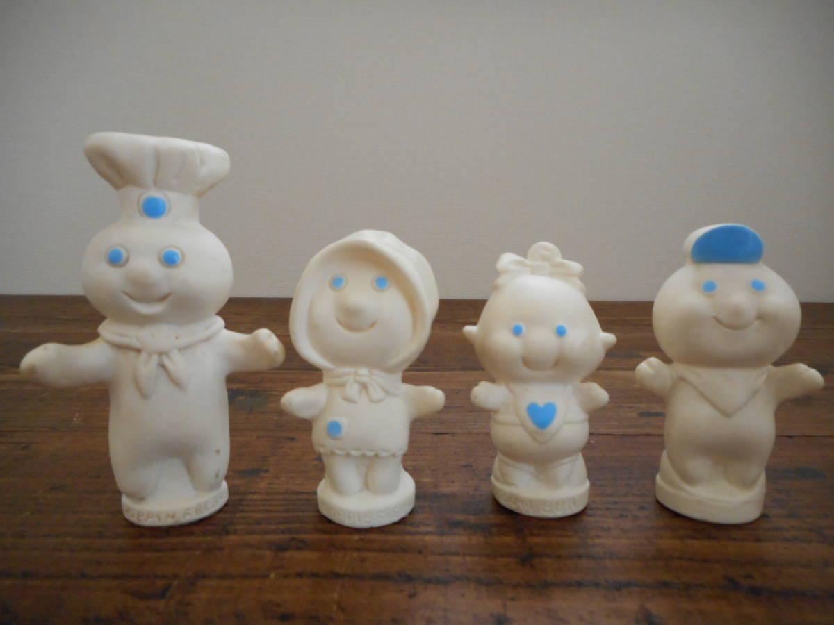 レア ビンテージ 70s Pillsbury Doughboy Finger Puppet ピルズベリー ドゥボーイ 指人形 フィギュア アドバタイジング フィンガーパペット_4916