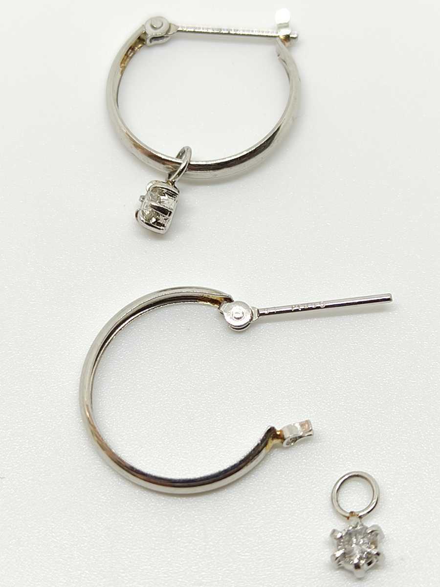 ◇新品◇ Pt900 ダイヤ フープ ピアス キャッチ直結タイプ | contifarma.pe