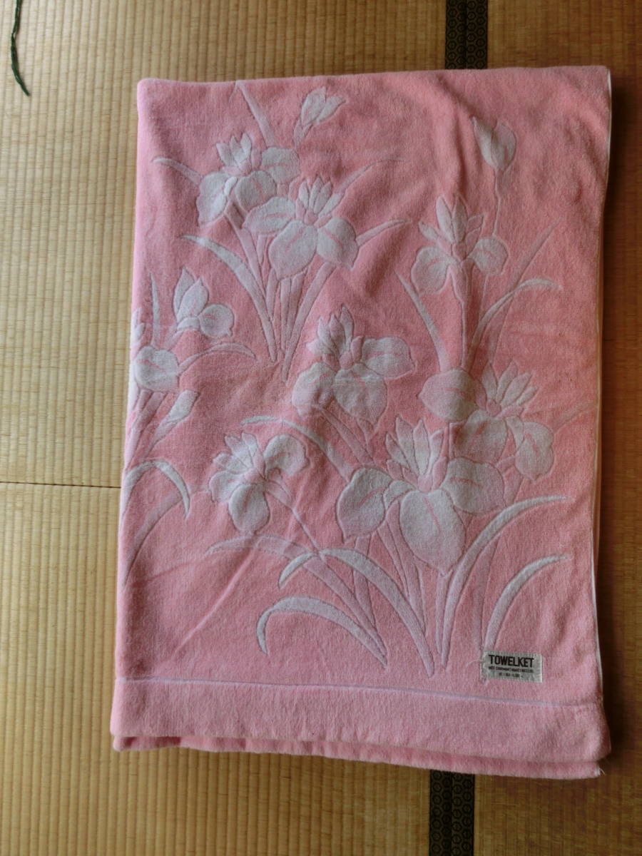 【美品】使用品 日本製 タオルケット　シングルサイズ ピンク_画像4
