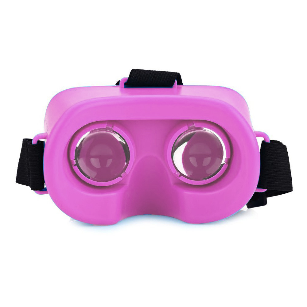 【送料無料】 VR CASE mini C ヘッドマウント 3D VRゴーグル iOS アンドロイド スマートフォン対応 VR BOX (ピンク)_画像4