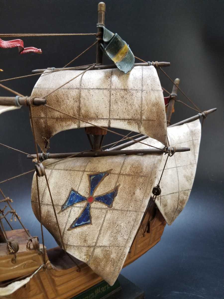 帆船 サンタマリア号 置物 幅44cm コロンブス ナオ船 キャラック 帆船 サンタマリア号 置物 幅44cm コロンブス ナオ船 キャラック