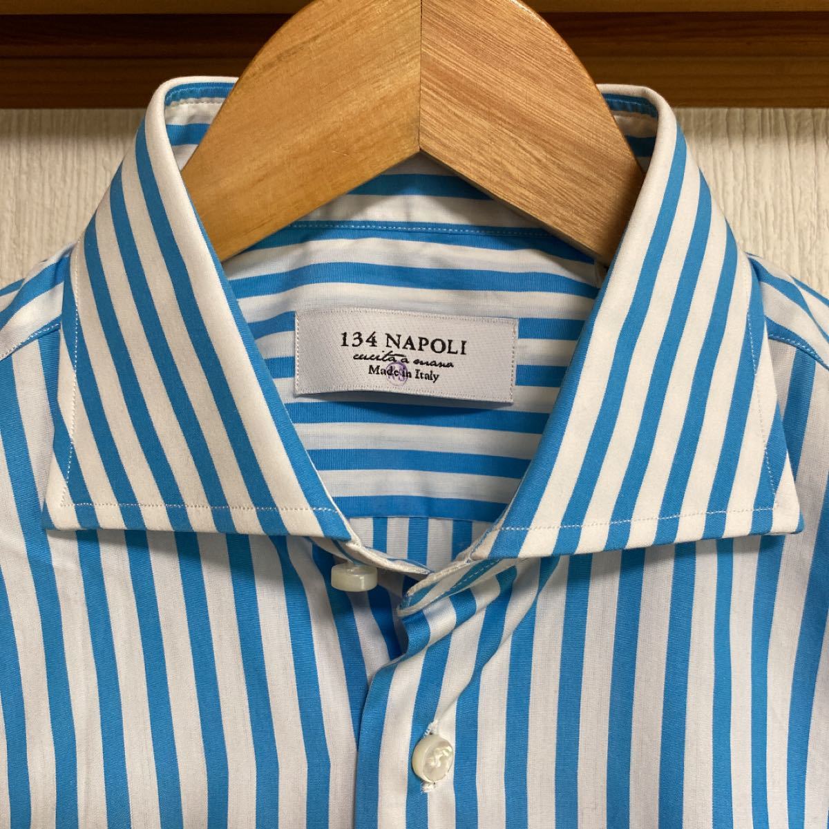 ージュンペー様 Maker´s Shirt鎌倉 134ナポリ リネンシャツ-