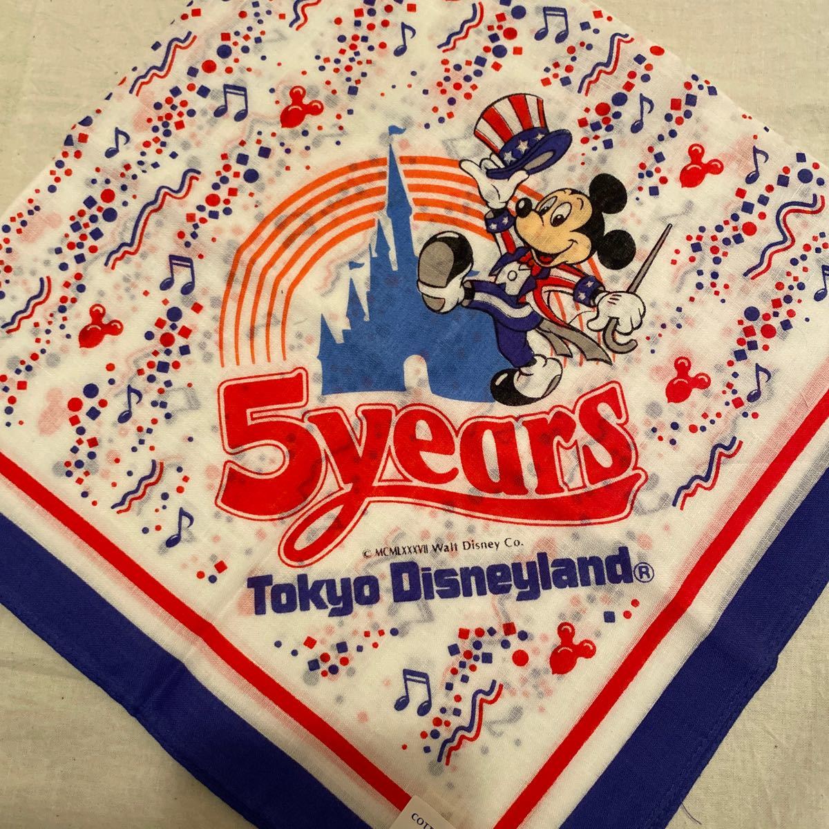 Paypayフリマ 東京ディズニーランド 5周年記念 バンダナ Paypayフリマ 東京ディズニーランド 5周年記念 バンダナ