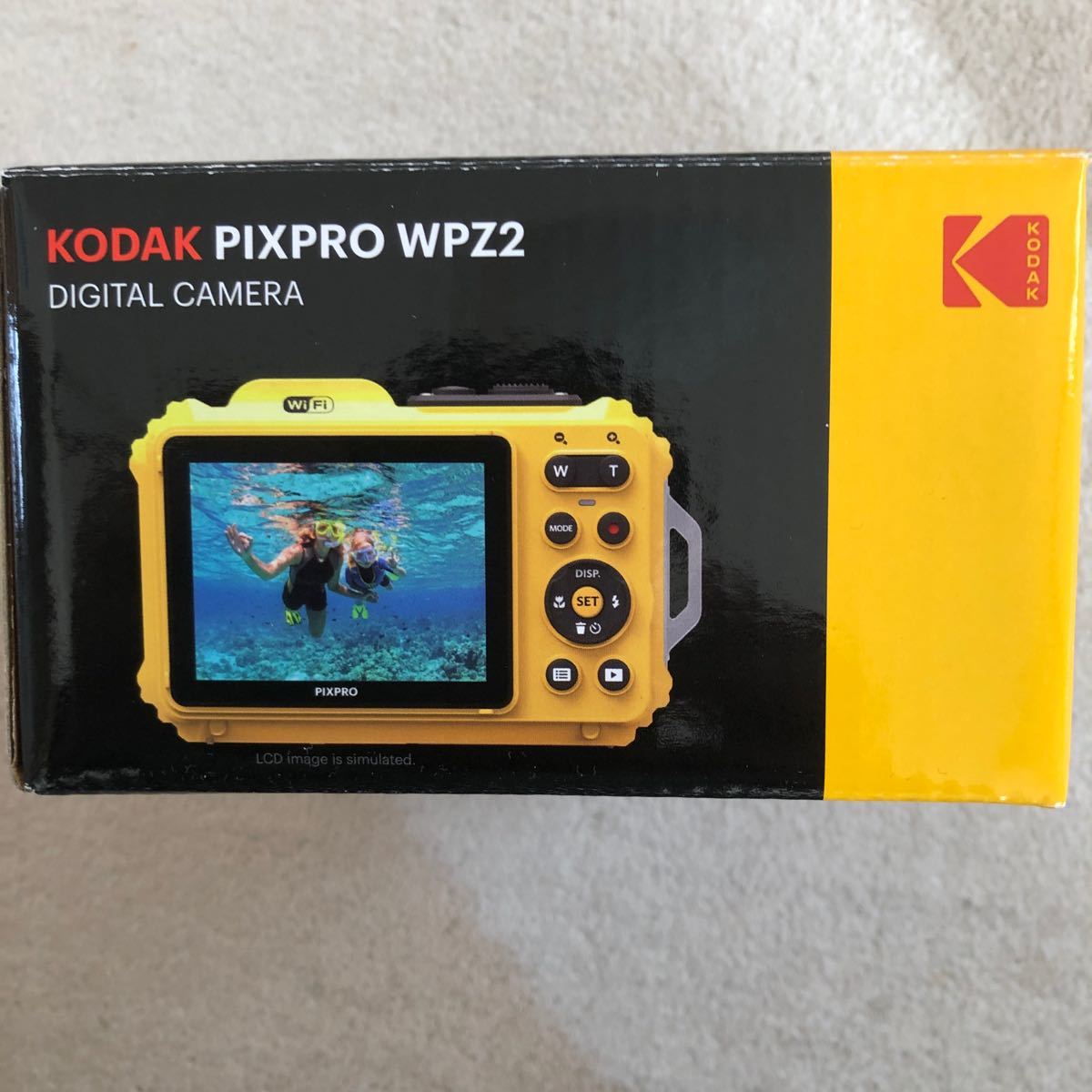 何でも揃う コダック コンパクトデジタルカメラKodak PIXPRO WPZ2 防水 防塵 耐衝撃 CALSモード イエロー