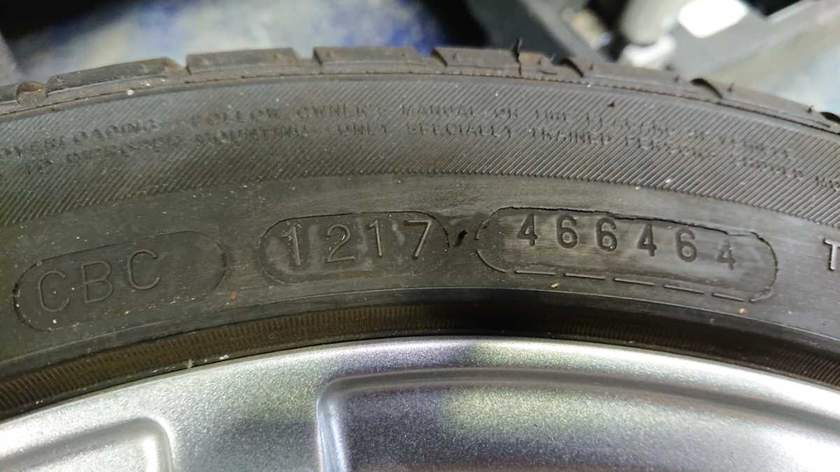 トレーラーのスペアタイヤ等にいかがでしょうか☆185/50R14 17年12週製造 PCD100 5 1/2J ET39_画像4