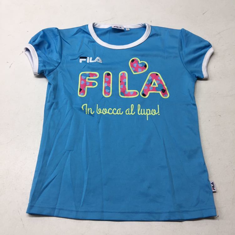 送料無料★FILA フィラ★半袖Tシャツ トップス★女の子 キッズ 150★水色#30517sjj11_画像1