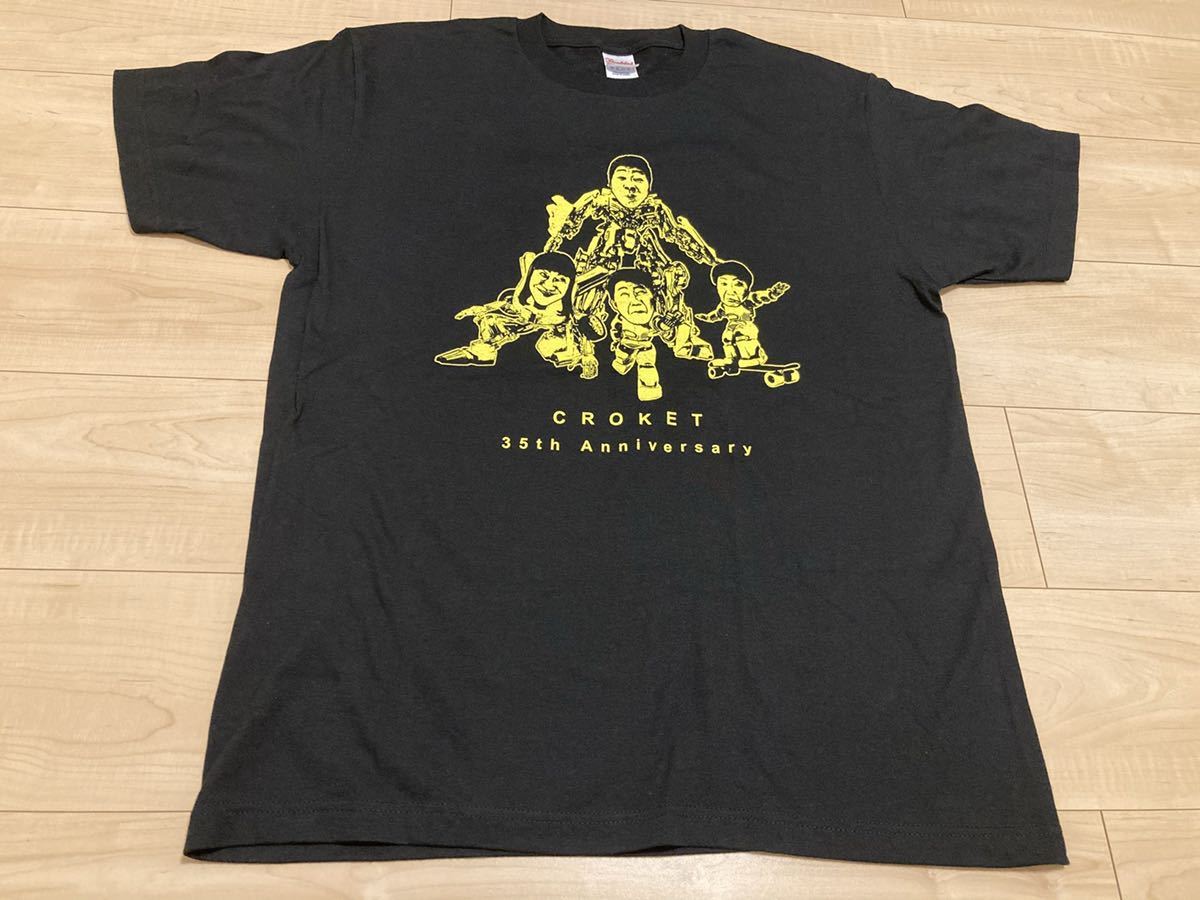 ☆ 【新品】CROKET 35th Anniversary オリジナルTシャツ 黒 黄色 S_画像1