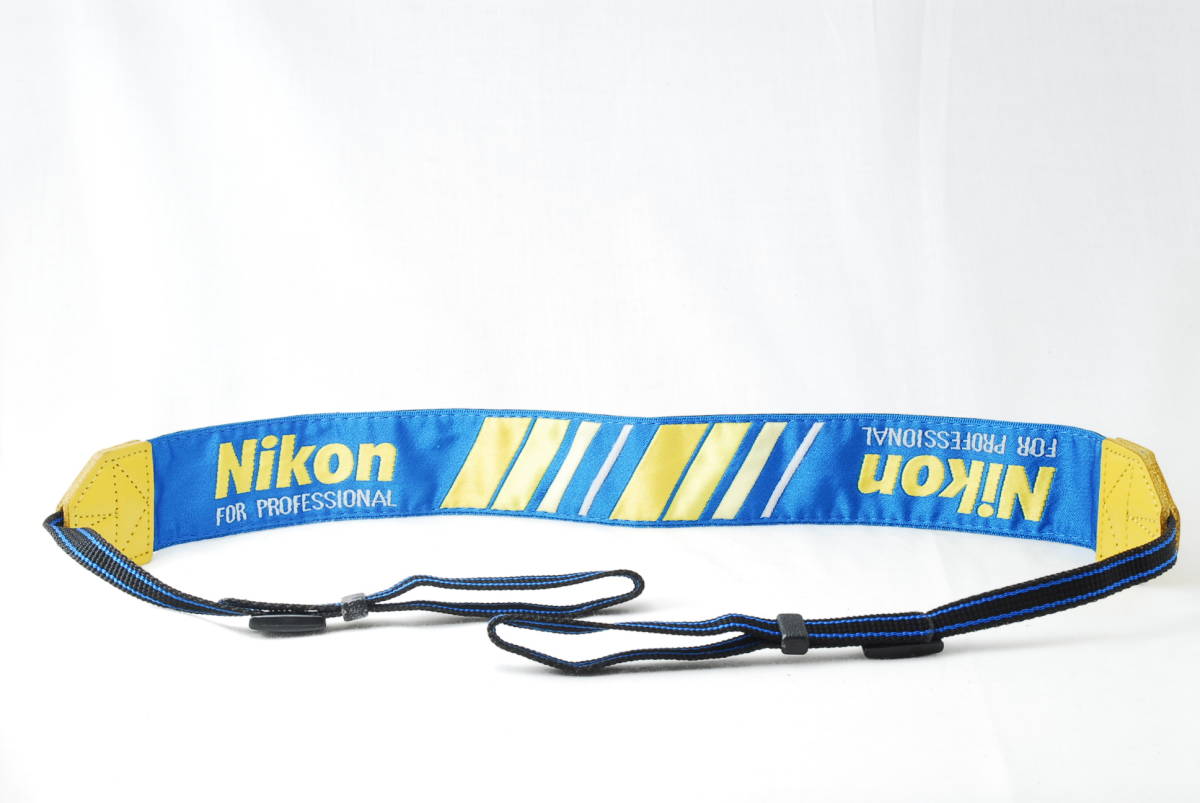 * beautiful!* Nikon Prost Nikon for Professional Pro strap blue color × yellow color × white color Professional camera strap NPS*