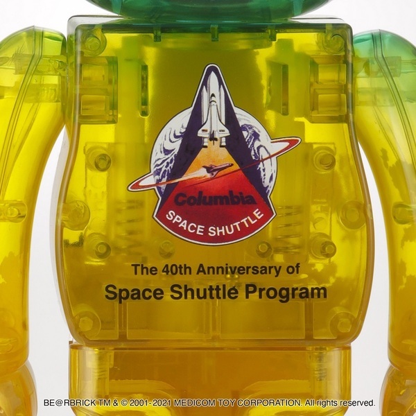 SPACE SHUTTLE BE@RBRICK LAUNCH Ver. 100% & 400% セブンネット限定 ベアブリック スペースシャトル NASA メディコム・トイ_画像3