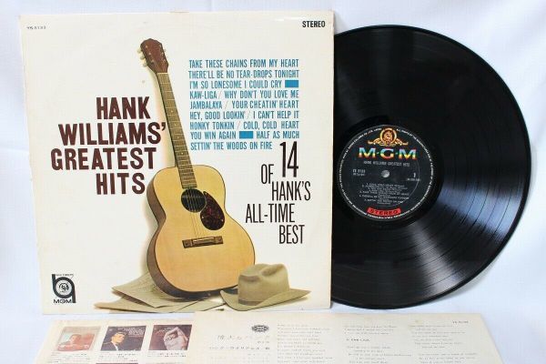 LP　ペラジャケ　Hank Williams' Greatest Hits MGM YS-5133