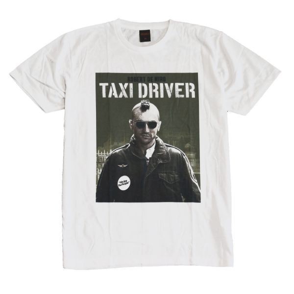 映画Tシャツ タクシードライバー モヒカン ロバートデニーロ ストリート系 デザイン おもしろTシャツ メンズ 半袖 tsr0679-wht-m