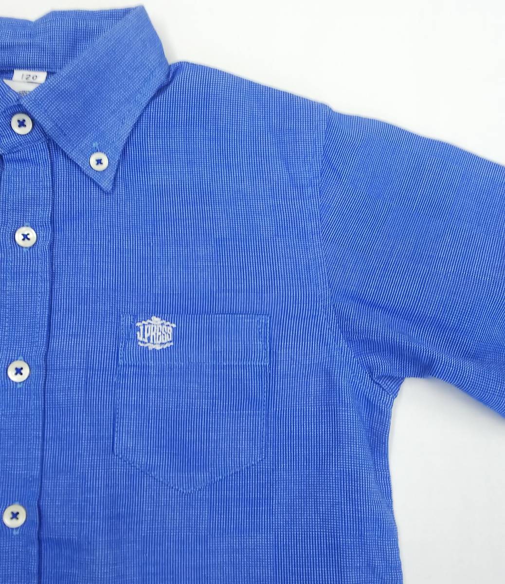 * made in Japan *J.PRESS* long sleeve shirt *120 size * button down * cotton 100%* Onward . mountain * Kids * blue * J Press #4111