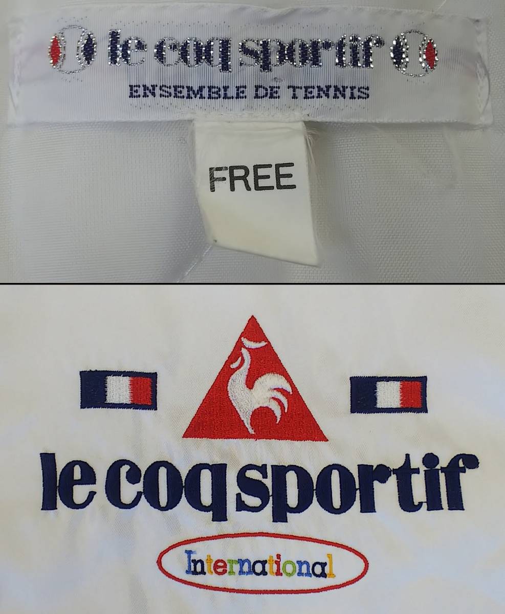 * made in Japan *le coq sportif*F size * bench coat * sport * outdoor * Le Coq s Porte .f* white #3433