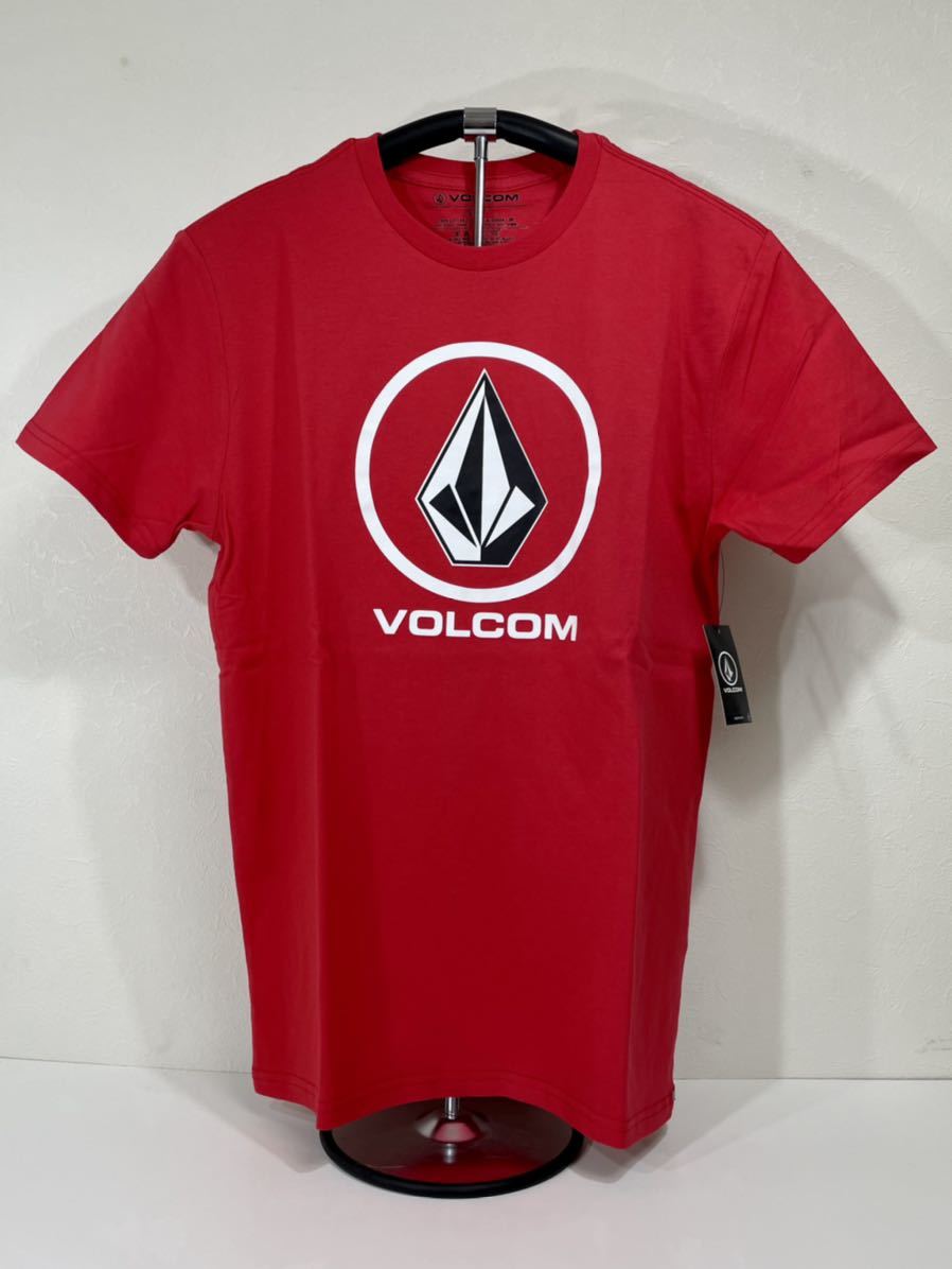 VOLCOM ボルコム AF511800RED メンズ Sサイズ 半袖Tシャツ プリント ロゴティー T-Shirts Tee 赤色 レッド ヴォルコム 新品 即決 送料無料_画像1