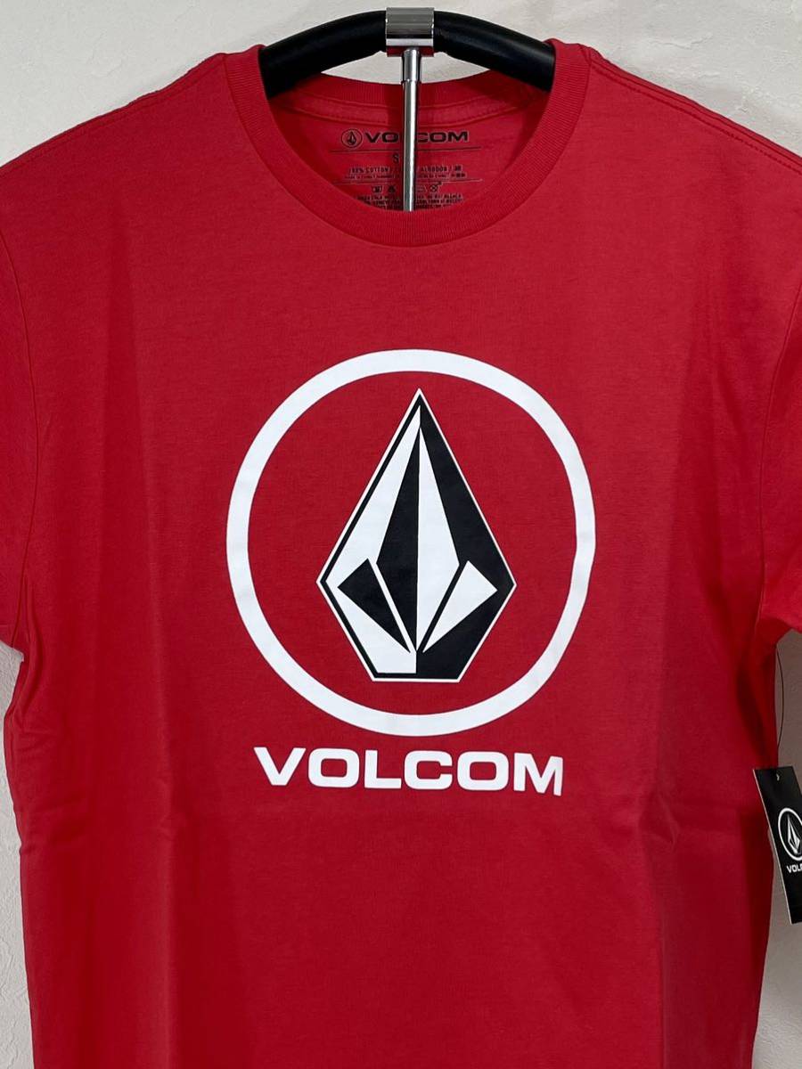 VOLCOM ボルコム AF511800RED メンズ Sサイズ 半袖Tシャツ プリント ロゴティー T-Shirts Tee 赤色 レッド ヴォルコム 新品 即決 送料無料_画像2