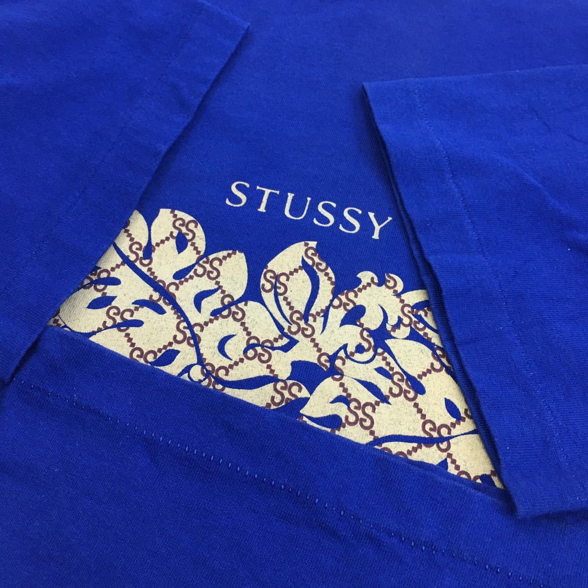 ビンテージ 90s【オールド ステューシー】SS モノグラム USA製 Tシャツ L OLD STUSSY 古着 gucci柄グッチ柄 白タグ 紺タグ 黒タグ アメカジ_画像8