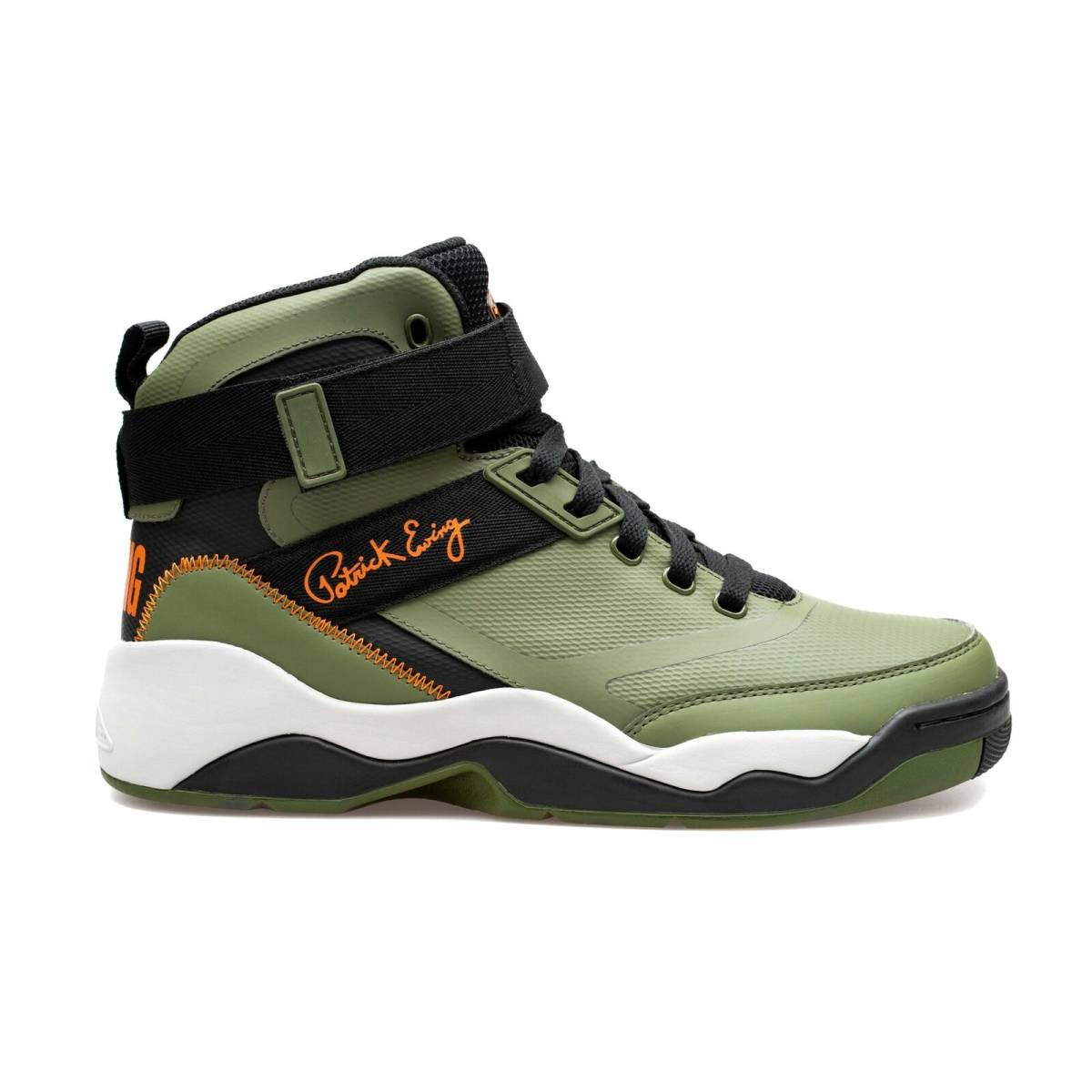 国内未発売 【us9】 EWING パトリック ユーイング 33 HI 2.0 USA正規品 バッシュ NBA スニーカー27cm オールドスクール CHIVE カーキ_画像1