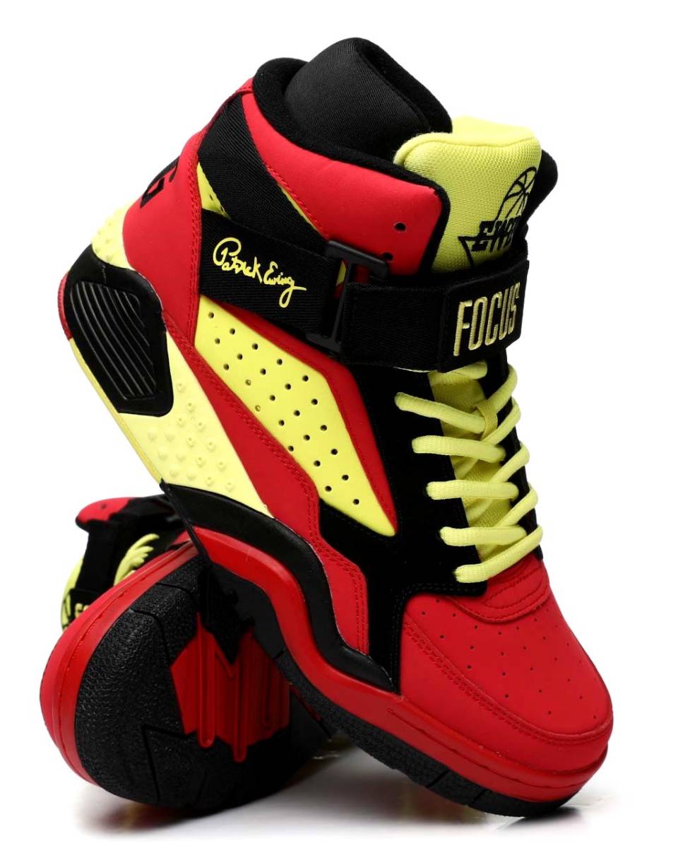  domestic not yet sale [us9] EWING Patrick You wing FOCUS Focus USA regular goods bashuNBA sneakers 27cm Old school red yellow color 