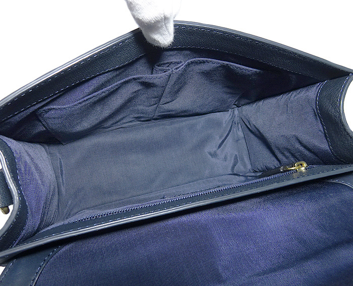 【送料無料】 ポールスミス 2WAY ハンドバッグ 斜めがけショルダーバッグ 鞄 カバン レザー 革 ネイビー ブルー 紺 使いやすい デイリー_画像9