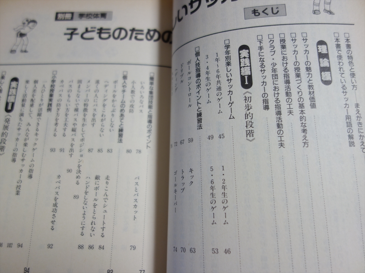 子どものための楽しいサッカー 楽しいゲーム54選と108の練習法 目で見る実技指導法シリーズ 1 別冊学校体育 日本体育社 昭和63年_画像6