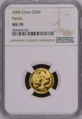 チープ NGC MS70 最高鑑定 2005年中国パンダ1 10オンス金貨 硬貨