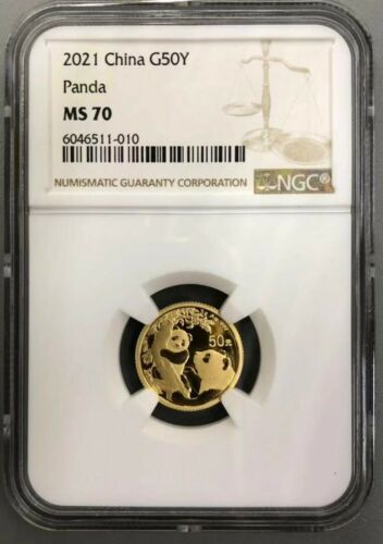 NGC MS70 最高鑑定 2021中国3G（3グラム）金貨 ・パンダコイン（FRS） 硬貨