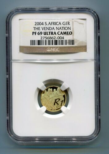 NGC認定南アフリカ2004 R1ザ・ヴェンダ国家PF 69ウルトラカメオ金貨 コイン 硬貨