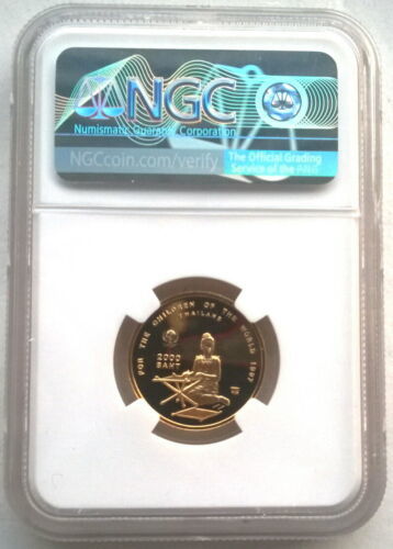  Thai 1997 2000 bar tsuNGC gold coin coin, proof coin 