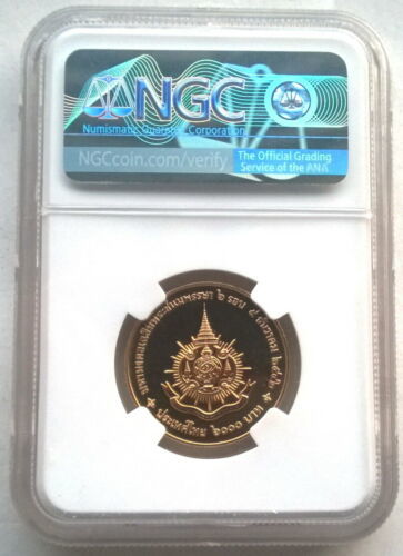 タイ1999王 第72誕生日6000バーツNGC金貨 コイン、UNC 硬貨_画像2