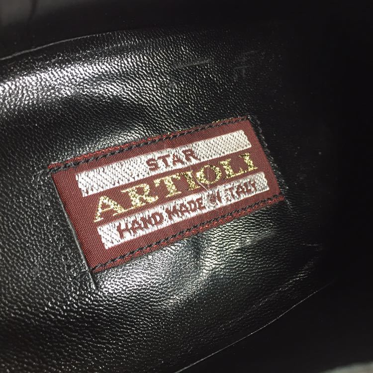 [ arte .oli] подлинный товар ARTIOLI обувь 27.5cm серый цвет серия общий Elephant бизнес обувь внутри перо тип . кожа мужской мужской Италия производства 8 1/2