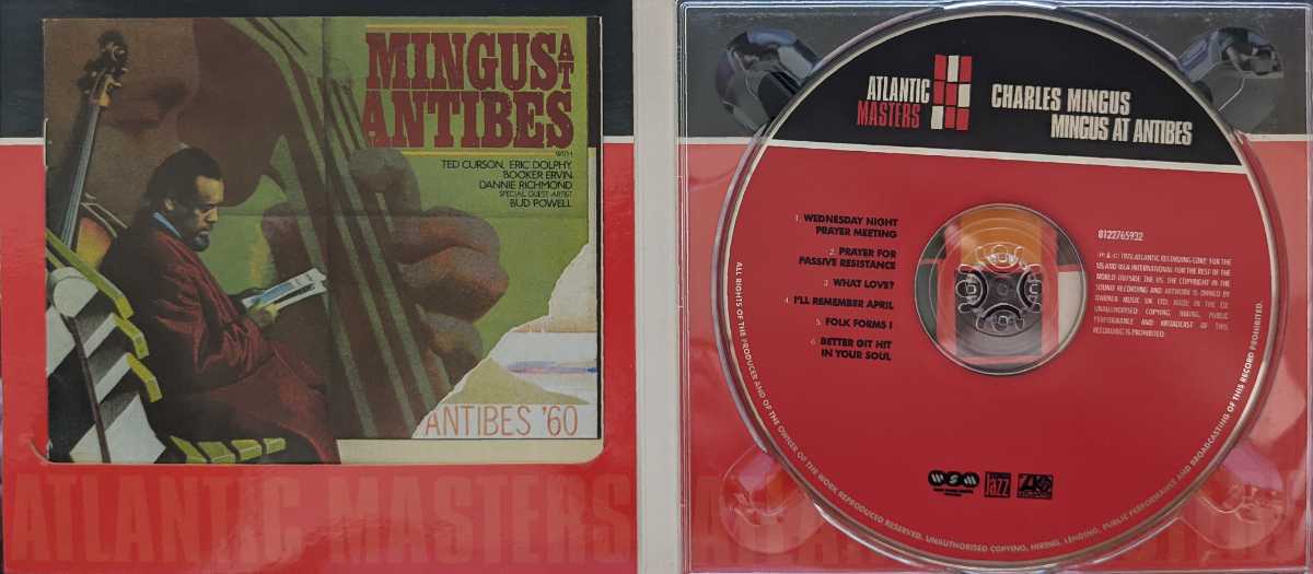 Y3-10【紙ジャケ】Charles Mingus / Mingus At Antibes / 081227659325 / チャールズ・ミンガス / ミンガス・アット・アンティーブの画像2