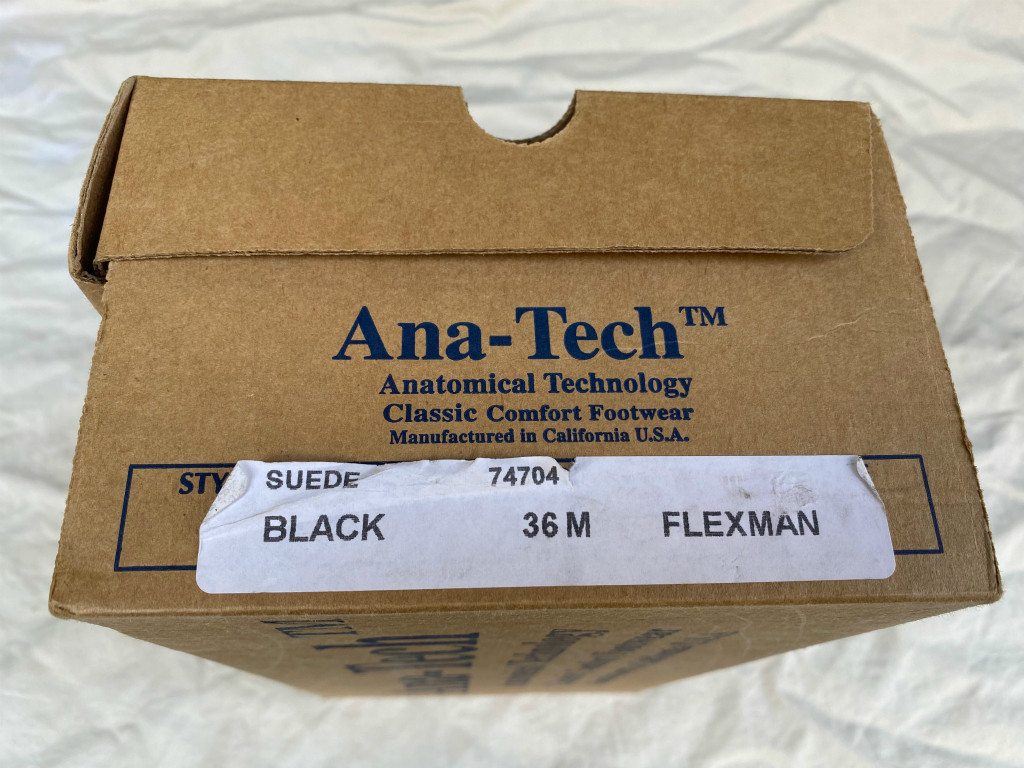 美品 アナテック ANA-TECH スウェード FLEXMAN 36 BLACK 米国製 MADE IN U.S.A._画像7