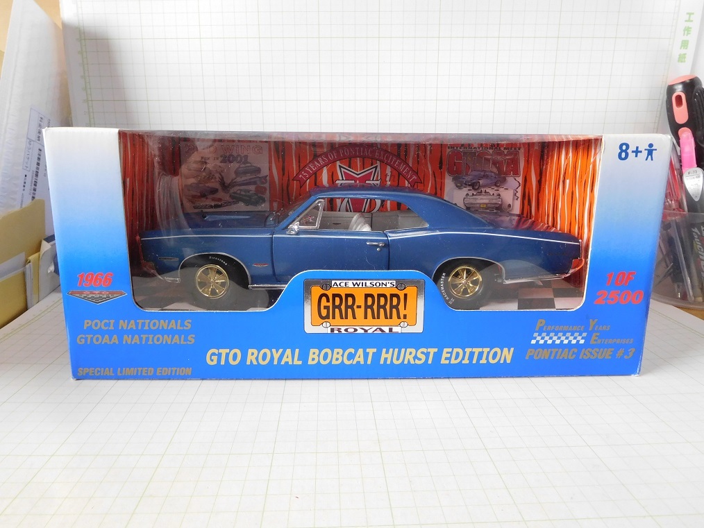 * Ertl 1/18 Pontiac GTO Royal Bobcat is - -stroke 1966