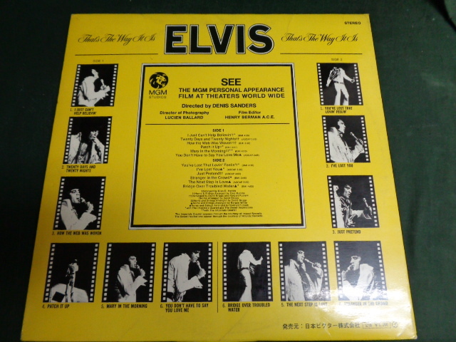 エルヴィス?プレスリーELVIS PRESLEY/エルヴィス?オン?ステージvol.1 ELVIS-THAT'S THE WAY IT IS●帯付LP