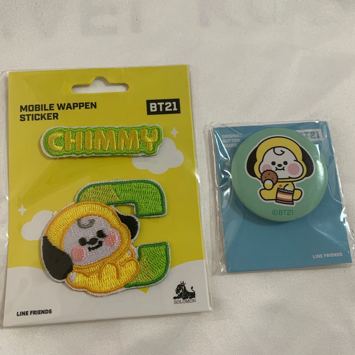 アイロンワッペン 缶バッジ CHIMMY