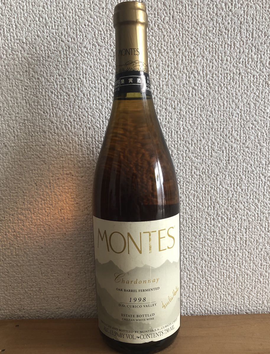 【未開栓】MONTES Chardonnay モンテスシャルドネ 1998 白ワイン チリ_画像1