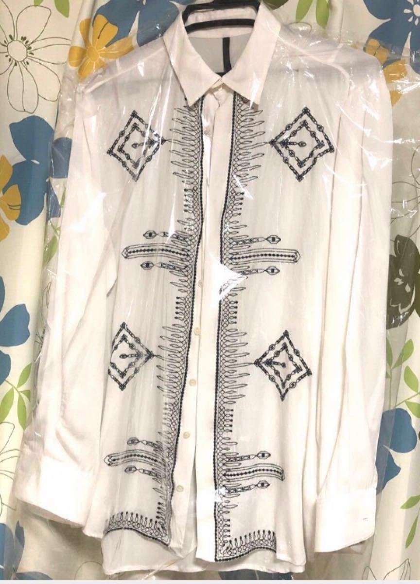 ガラアーベントレーヨンツイルオリエンタル刺繍シャツ - 11