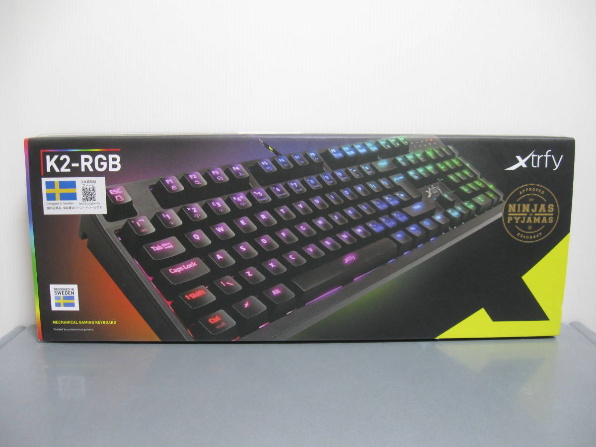 ◆送料無料◆新品◆Xtrfy エクストリファイ◆英語配列 赤軸メカニカル ゲーミングキーボード K2-RGB◆XG-K2-R-RGB UK配列◆701004◆即決◆