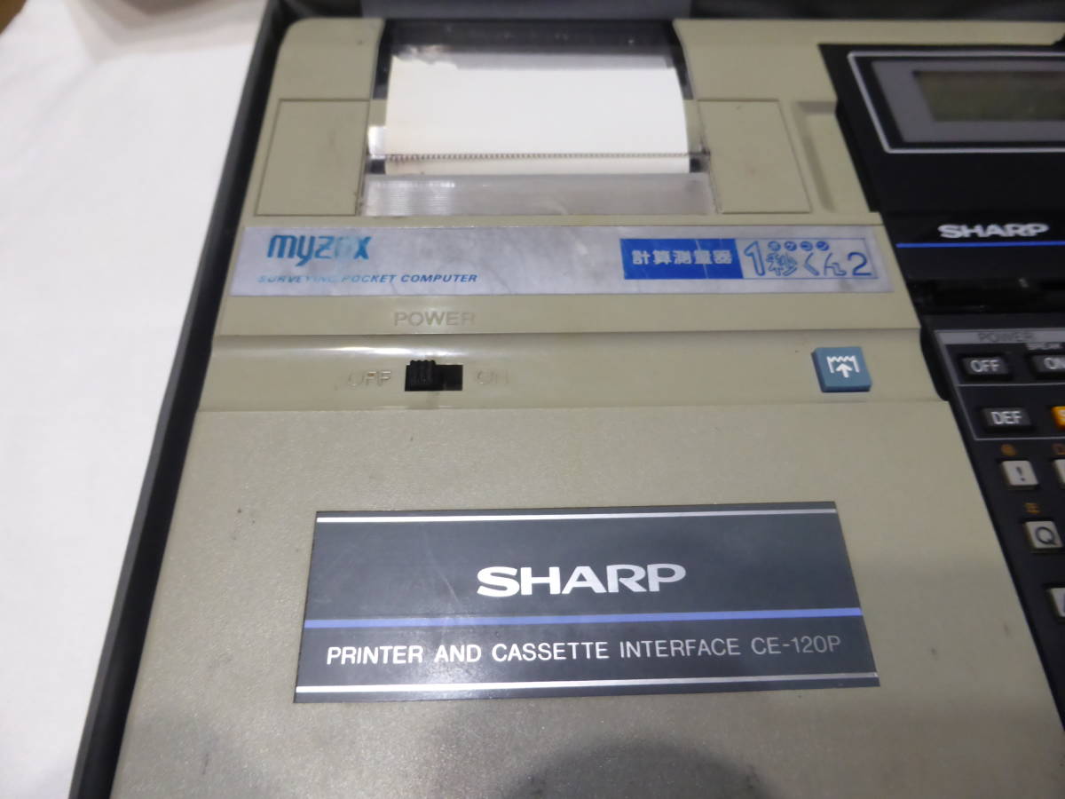 SHARP* sharp pocket computer POCKET COMPUTER PC-1280 electrification OK count measurement vessel 1 second kun 2 CE-120P not yet verification * junk treatment 