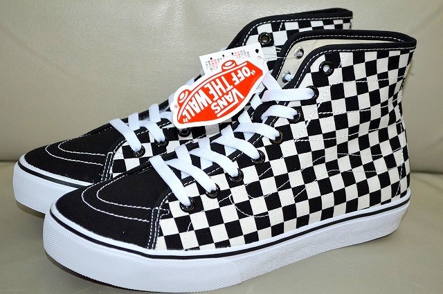 新品未使用 VANS バンズ SK8-HI DECON DX V38CL＋ DECON スケートハイ チェッカー柄 ブラック ホワイト 送料無料 US8 26.5センチ_画像2