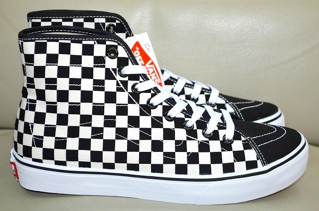 新品未使用 VANS バンズ SK8-HI DECON DX V38CL＋ DECON スケートハイ チェッカー柄 ブラック ホワイト 送料無料 US8 26.5センチ_画像4