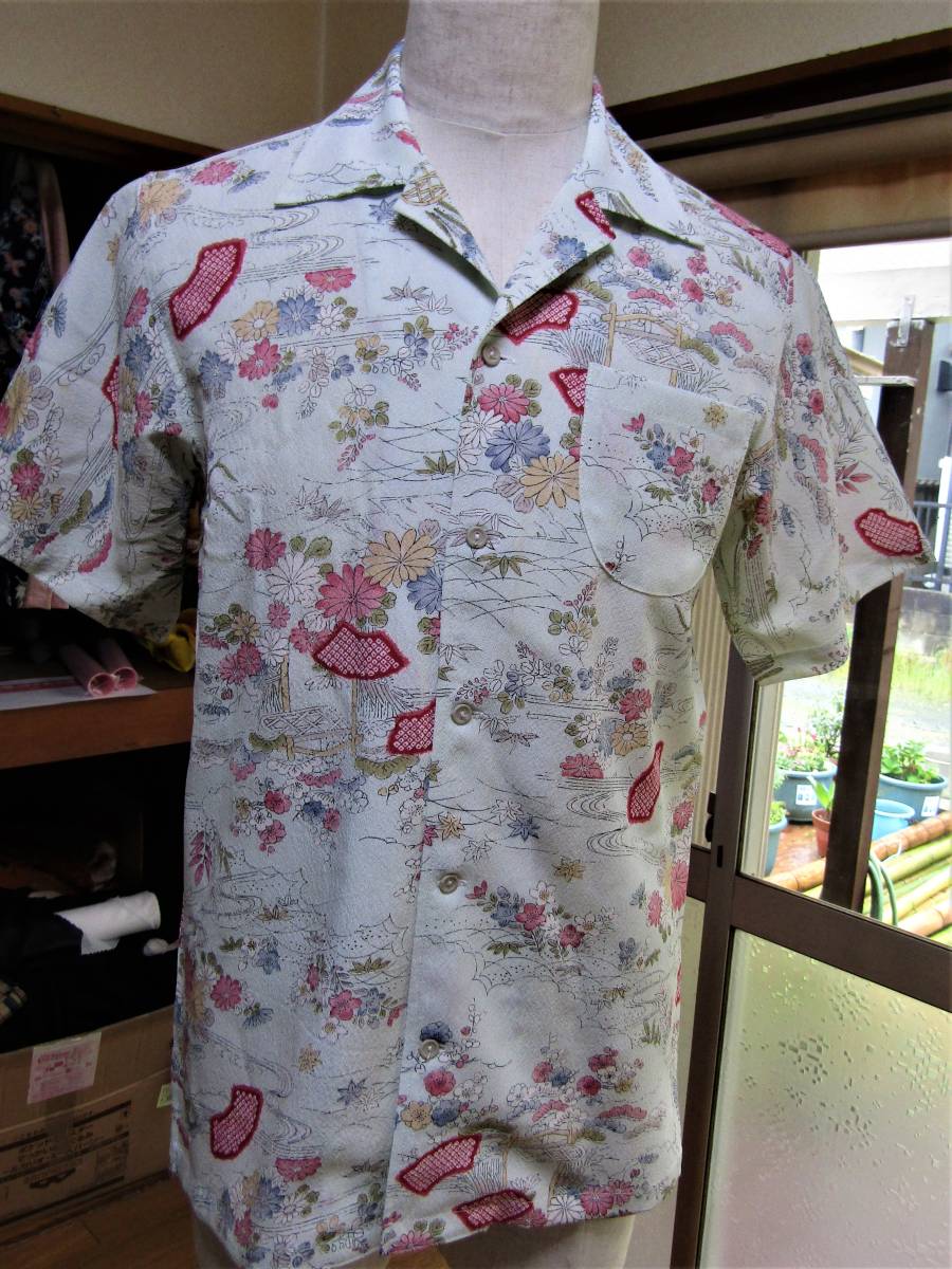 S　：小紋着物remake:　　aloha shirts アロハシャツ　！