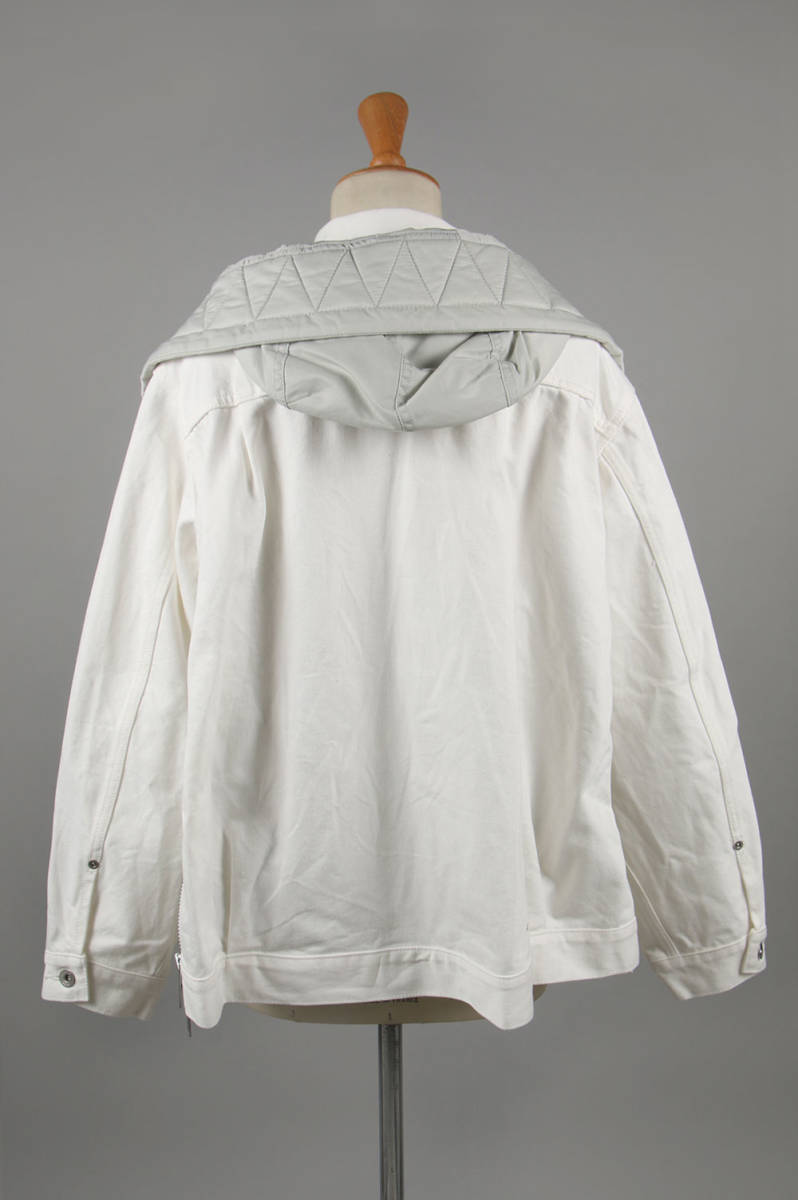 SACAI 19AW ドッキング デニムジャケット 白 サイズ 1 新品 レディース